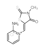 (5E)-5-[(2-amino-2H-pyridin-1-yl)methylidene]-3-methyl-2-sulfanylidene-thiazolidin-4-one结构式