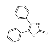 4,5-二苯基-2-恶唑硫醇结构式