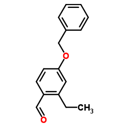 4-(Benzyloxy)-2-ethylbenzaldehyde Structure