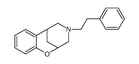 3,4,5,6-Tetrahydro-4-phenethyl-2,6-methano-2H-1,4-benzoxazocine Structure