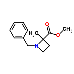 1-苄基-2-甲基氮杂环丁烷-2-羧酸甲酯结构式