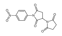 3-(2,5-dioxopyrrolidin-1-yl)-1-(4-nitrophenyl)pyrrolidine-2,5-dione结构式