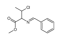 methyl 2-(benzylideneamino)-3-chlorobutanoate结构式