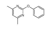 4,6-dimethyl-2-phenoxy-pyrimidine结构式