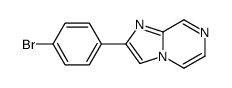 2-(4-溴苯基)咪唑并[1,2-a]吡嗪结构式