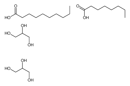 decanoic acid,octanoic acid,propane-1,2,3-triol Structure