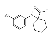 1-间甲苯氨基环己烷羧酸结构式
