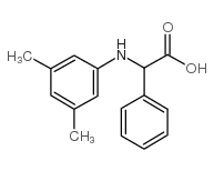 (3,5-二甲基苯氨基)苯乙酸结构式