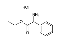 D/L-ALPHA-PHENYLGLYCINEETHYLESTER HYDROCHLORIDE结构式