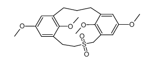 7,10,16,19-Tetramethoxy-2-thia[4.3]metacyclophan-2,2-dioxid结构式