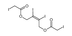 2,3-Diiodo-2-butene-1,4-diol bis(iodoacetate) Structure