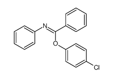 (4-chlorophenyl) N-phenylbenzenecarboximidate结构式