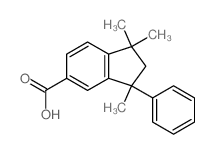 1,1,3-trimethyl-3-phenyl-2H-indene-5-carboxylic acid结构式
