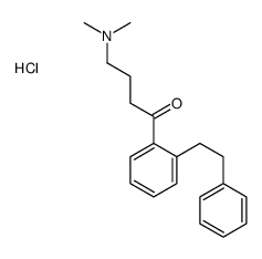 dimethyl-[4-oxo-4-[2-(2-phenylethyl)phenyl]butyl]azanium,chloride Structure