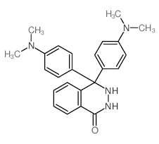 4,4-bis(4-dimethylaminophenyl)-2,3-dihydrophthalazin-1-one结构式