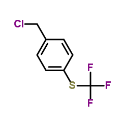 4-(Chloromethyl)phenyl trifluoromethyl sulfide structure