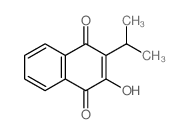 1,4-Naphthalenedione,2-hydroxy-3-(1-methylethyl)-结构式