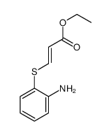 ethyl 3-(2-aminophenyl)sulfanylprop-2-enoate Structure