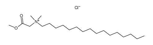 methyl N-hexadecyl-N,N-dimethylglycinate chloride Structure
