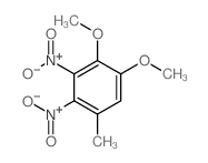 1,2-dimethoxy-5-methyl-3,4-dinitro-benzene structure