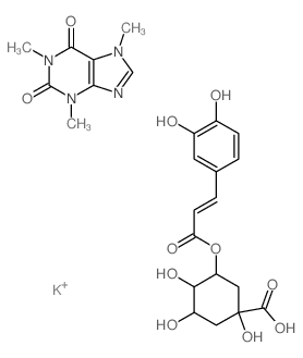caffeine chlorogenic acid complex结构式
