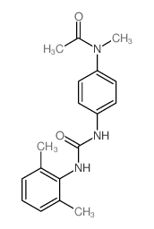 Acetamide,N-[4-[[[(2,6-dimethylphenyl)amino]carbonyl]amino]phenyl]-N-methyl- structure