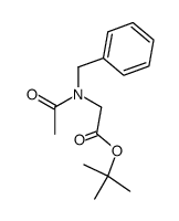 N-acetyl-N-benzylglycine tert-butyl ester Structure