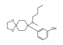 3-[8-[butyl(methyl)amino]-1,4-dioxaspiro[4.5]decan-8-yl]phenol结构式