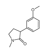 3-(3-methoxyphenyl)-1-methyl-2-pyrrolidone结构式