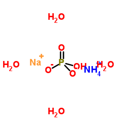 磷酸氢钠铵四水合物结构式