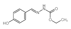 Hydrazinecarboxylic acid, 2-[(4-hydroxyphenyl)methylene]-, ethyl ester结构式