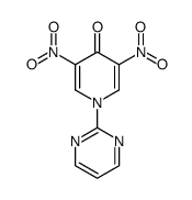 3,5-dinitro-1-(pyrimidin-2-yl)pyridin-4(1H)-one结构式
