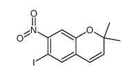 2,2-dimethyl-6-iodo-7-nitro-2H-benzo[b]pyran结构式