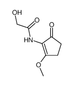 2-glycolamido-3-methoxy-2-cyclopenten-1-one结构式