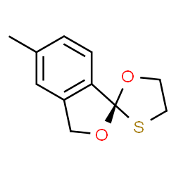 Spiro[isobenzofuran-1(3H),2-[1,3]oxathiolane], 5-methyl-, (1S,5S)- (9CI) Structure