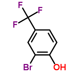 2-溴-4-三氟甲基苯酚结构式