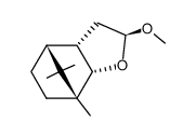 [2S-(2α,3aα,4α,7α,7aα)]-2,3,3a,4,5,6,7,7a-Octahydro-2-methoxy-7,8,8-trimethyl-4,7-methanobenzofuran Structure