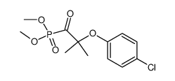 dimethyl p-chlorophenoxyisobutyrylphosphonate结构式