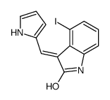 4-iodo-3-(1H-pyrrol-2-ylmethylidene)-1H-indol-2-one Structure