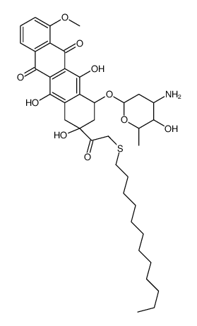 14-Dodecyl-14-thiaadriamycin Structure