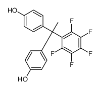 4-[1-(4-hydroxyphenyl)-1-(2,3,4,5,6-pentafluorophenyl)ethyl]phenol Structure
