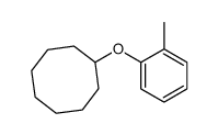 (2-methylphenoxy)cyclooctane Structure