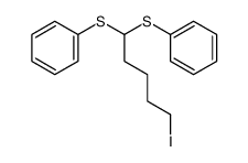 5-iodo-1,1-bis(phenylthio)pentane结构式