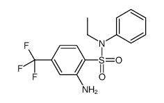 2-amino-N-ethyl-N-phenyl-4-(trifluoromethyl)benzenesulfonamide Structure