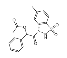 2-oxo-1-phenyl-2-(2-tosylhydrazinyl)ethyl acetate结构式