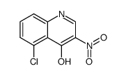 5-chloro-3-nitro-quinolin-4-ol Structure