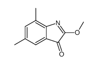 2-methoxy-5,7-dimethyl-indol-3-one结构式