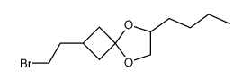 2-(2-bromoethyl)-6-butyl-5,8-dioxaspiro[3.4]octane Structure