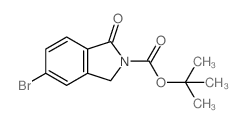 5-溴-1-氧代异吲哚啉-2-羧酸叔丁酯结构式