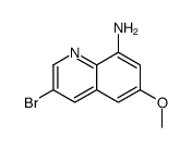 3-bromo-6-methoxyquinolin-8-amine Structure
